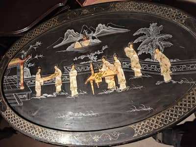chinese mother of pearl center table coffee table antique imported