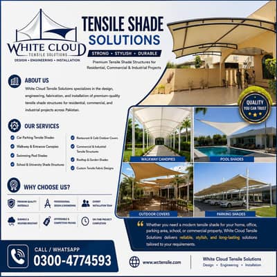 Tensile Shade Installation Services | Car Parking Shades | Canopies |