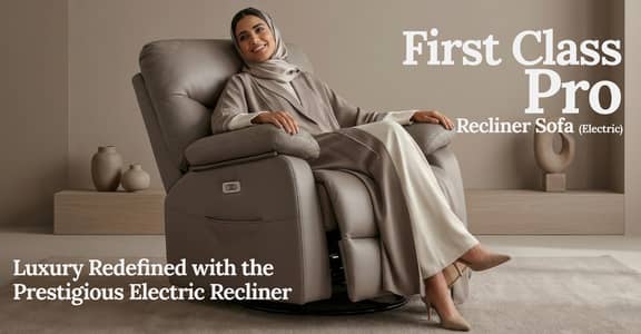 Sereno Life Electric Recliner Sofa First Class Pro with Massage