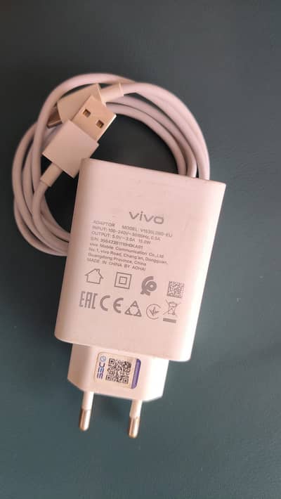 Y17s vivo Original Charger 15w box pulled Fast Charger
