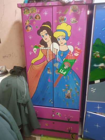 baba and baby wardrobe and 3 parts wardrobe 1 divider chinioti