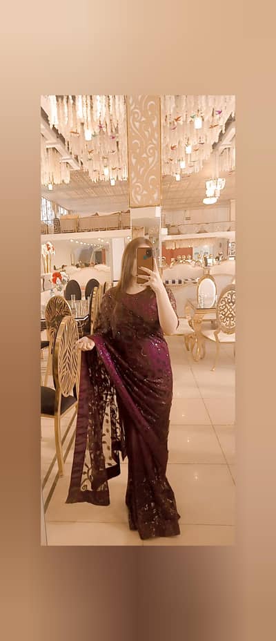 stitched saree