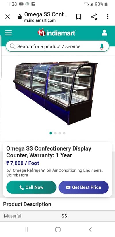 Bakery Counters/Heat Counter/Chilled Counter