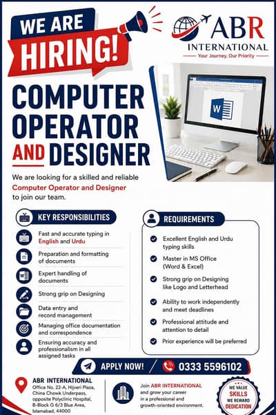 Computer Operator and Designer