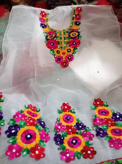 net embroidery suit