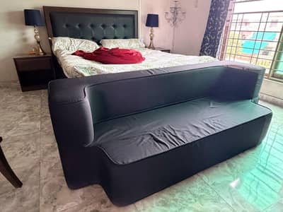Sofa Cum Bed / Brand New Black Single Bed
