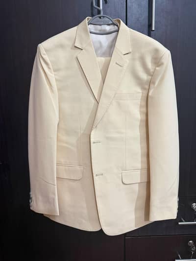 Men's Cream Formal Blazer | Premium Coat | Wedding Blazer
