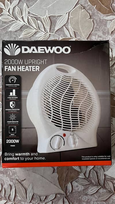 Daewoo UK 2000W Electric Fan Heater