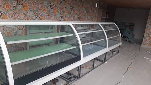 Display Counter Food Display Showcase,Chiller ,Salad Bar Steel Counte