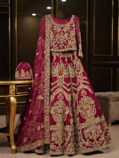 bridal lehnga, wedding dress, bridal dress, designer dress