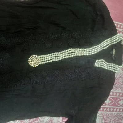 Black semi formal kurti