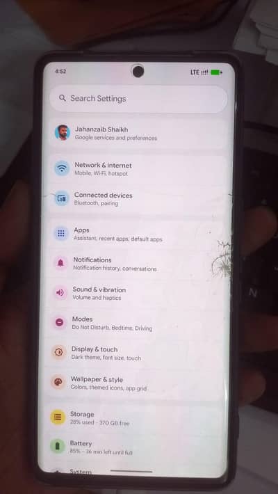 Google Pixel 7 Pro 12/512 PTA Approved White Glass Crack