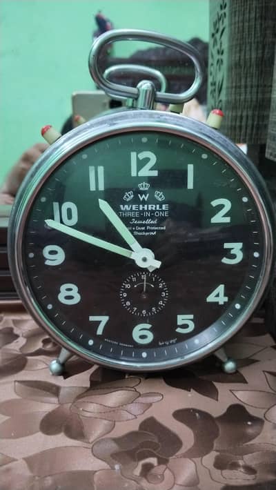 WEHRLE Table Clock Made in Germany