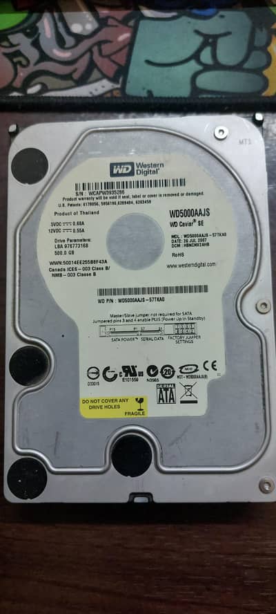 western digital 500gb hard drive