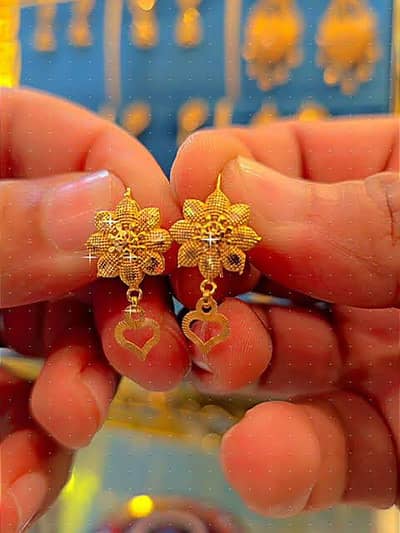 gold tops earrings kanty