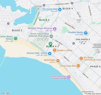 1000 Sqyd Resident Plot for Sale - Clifton Block 4 Karachi