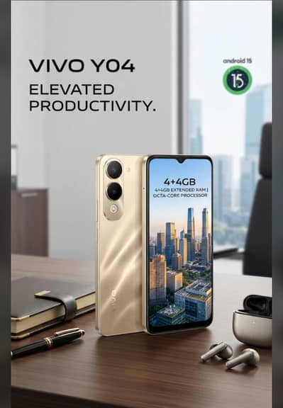 Vivo Y04 Titanium Gold: Elegance & Power for the Modern Professional