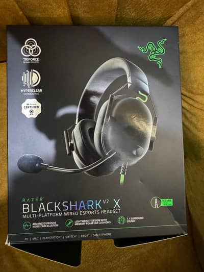 razer black shark V2 X wired gaming headset