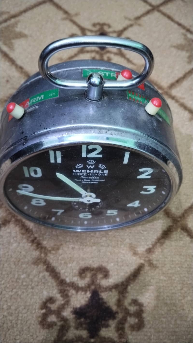 WEHRLE Automatic Table Clock Made in Germany 2