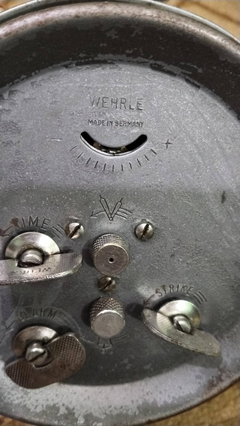 WEHRLE Automatic Table Clock Made in Germany 5