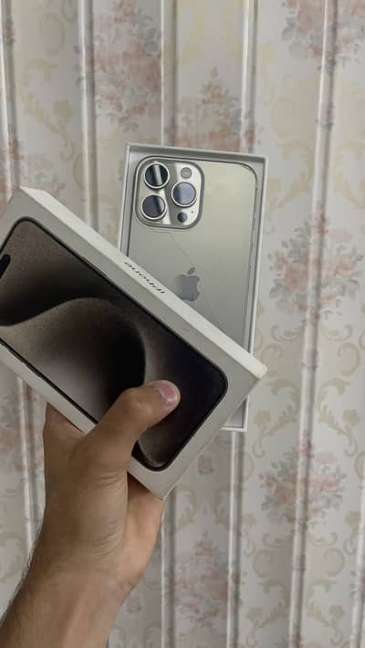 Iphone 15 pro max dual sim pta approved 256 gb with box