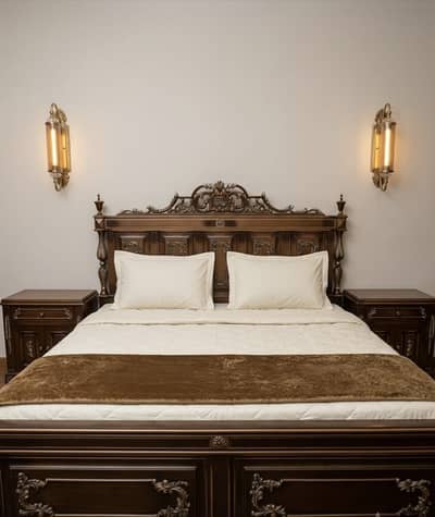 King Size Bed- Double Bed Set-Wooden bed Sets For Sale