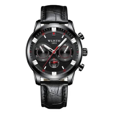 stealth steel chronograph watch for men