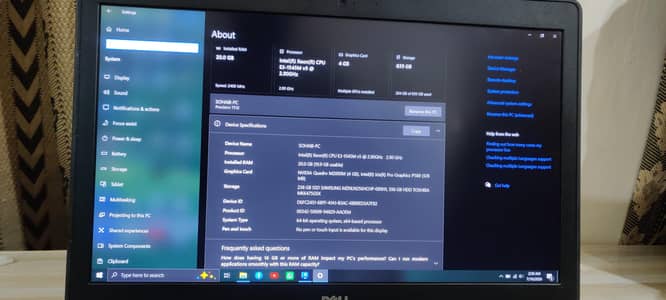 Dell Precision 7510 16gb Ram 4gb Graphics Card  16gb Ram