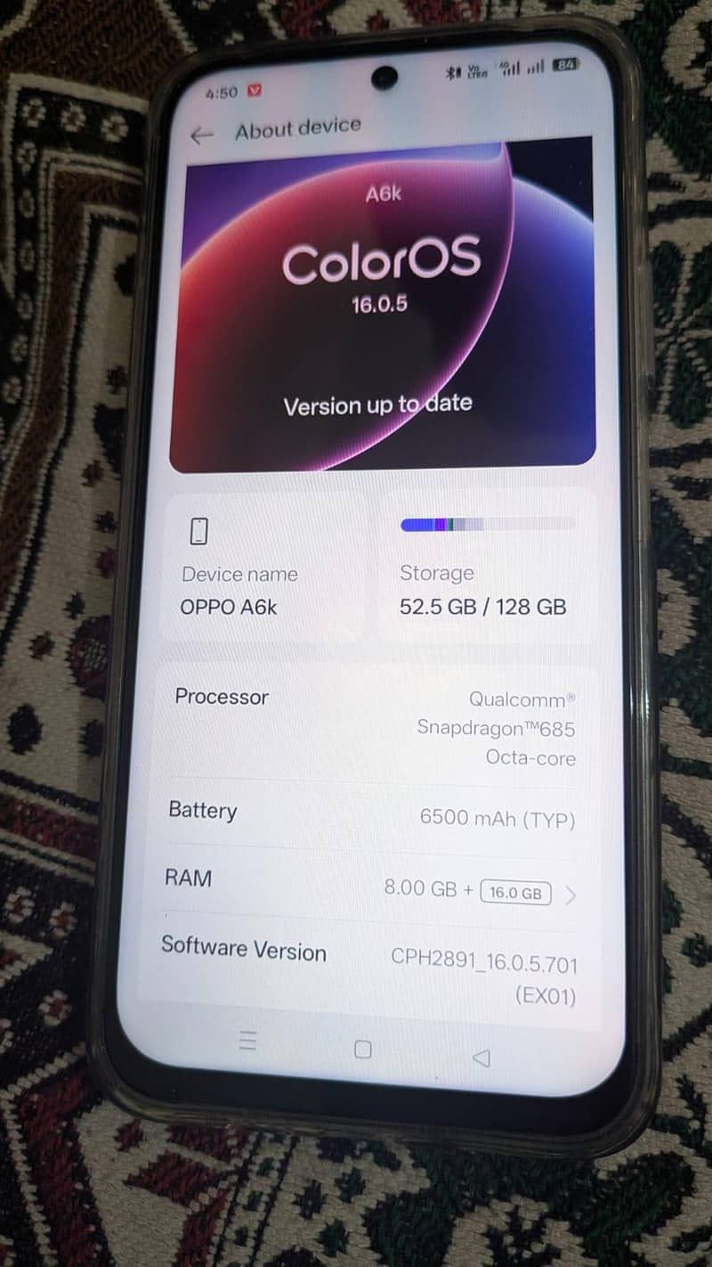 OPPO A6k 0