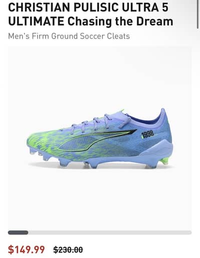 PUMA PULISIC EDITION FOOTBALL SHOES (NEGOTIATIABLE)