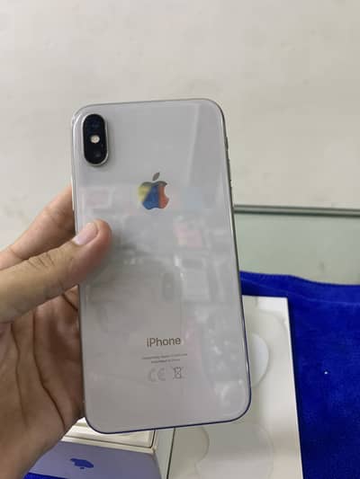 iPhone x. Pta approved box charger 10/10.
