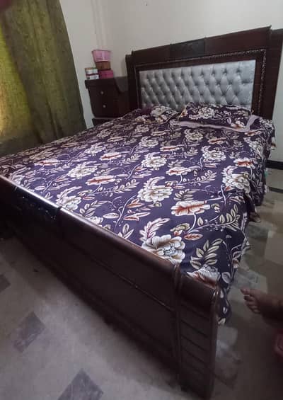 Complete Bedroom Set | Double Bed, Wardrobe & Dressing Table