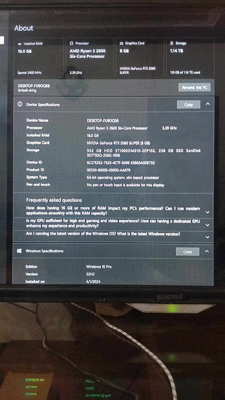 pc Ryzen 5 2600 six core processor 0
