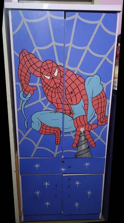 Kids Spider-Man Wardrobe with Drawers – Used, Good Storage Cabinet