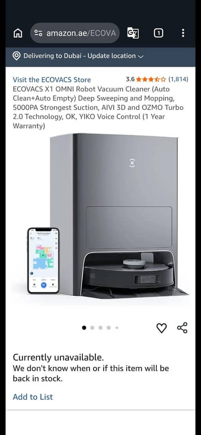 ROBOT VACCUM CLEANER & MOP BRAND NEW AVAILABLE