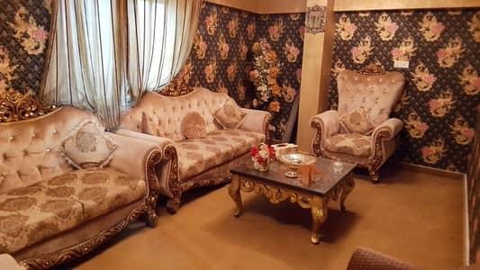 Luxury Royal 7-Seater Sofa Set with Center Table – Excellent Condition