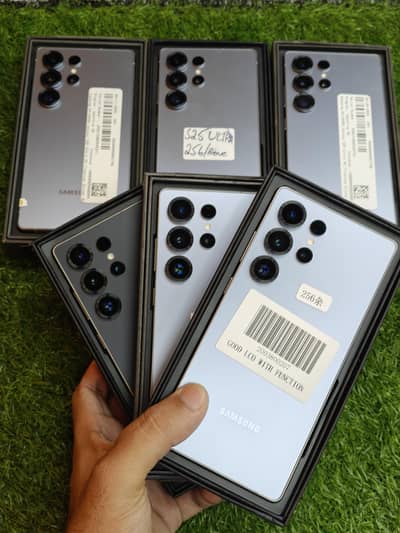 Samsung Mobile S25 Ultra With full box 12/256 Zero meter stock