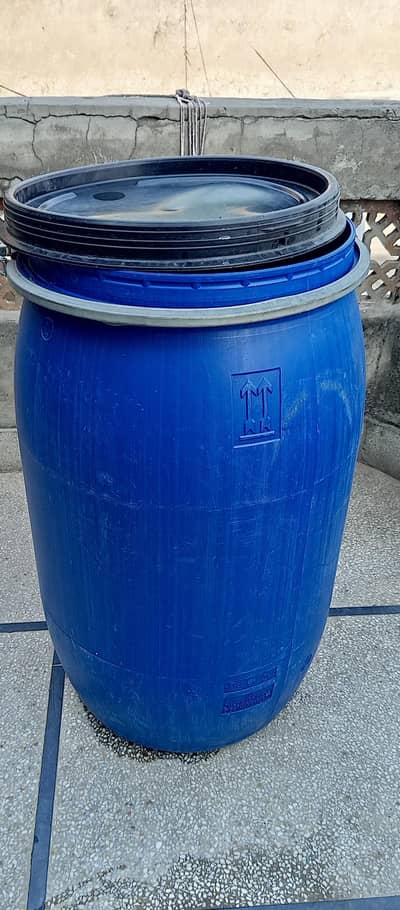 plastic drum