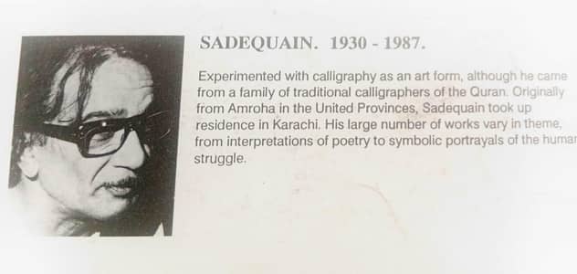 FOR SALE: 9 PNCA 1980s Vintage Master Paintings - Sadequain Bundle