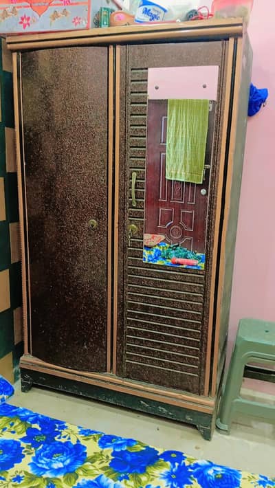 iron almari 2 door