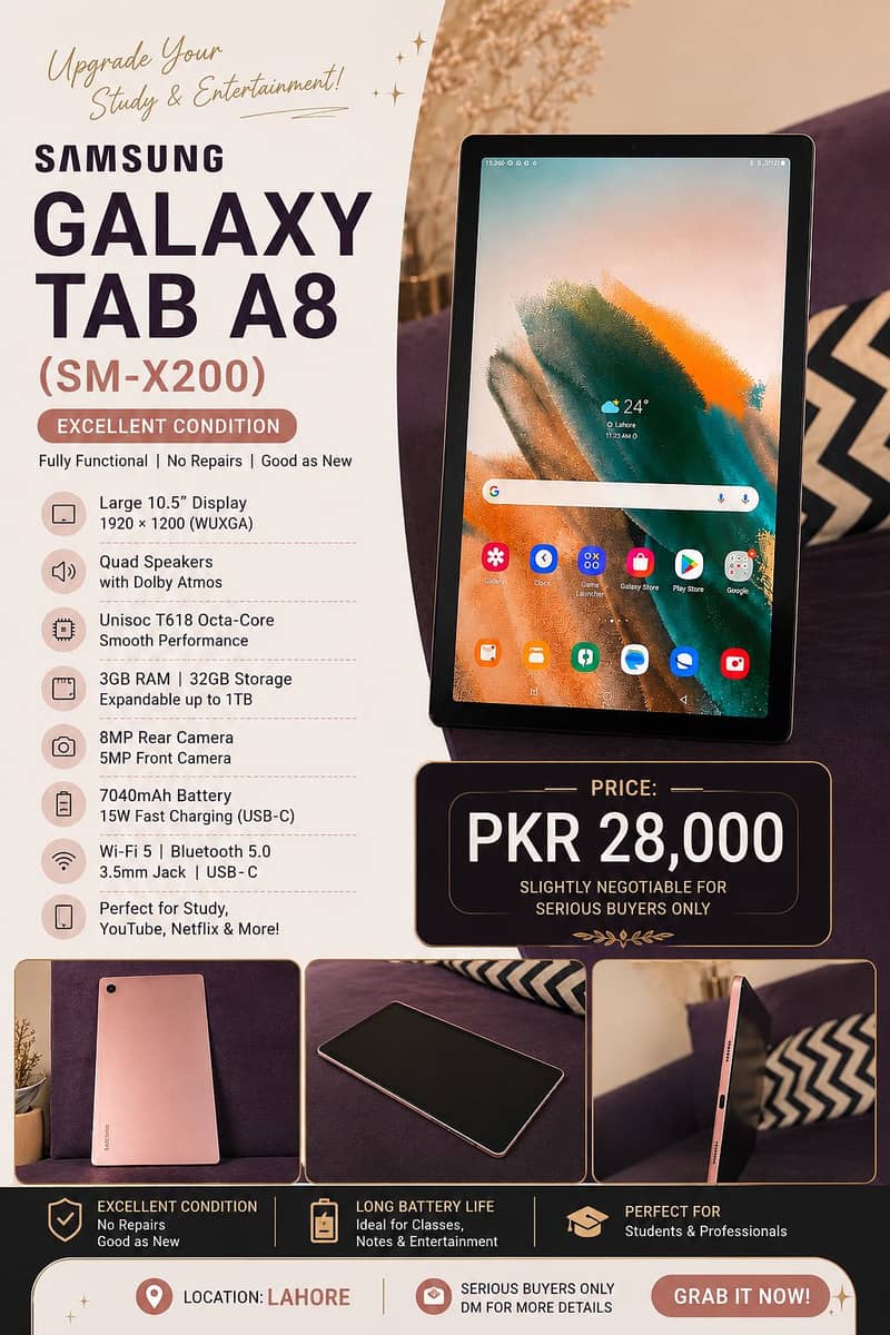 Samsung Galaxy Tab A8 (Wi-Fi) – 3/32GB 0