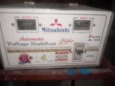 Mitsubishi 3000W Automatic Voltage Stabilizer for Refrigerator/Freezer