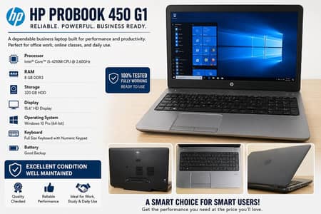 HP ProBook 450 G1 Laptop for Sale
