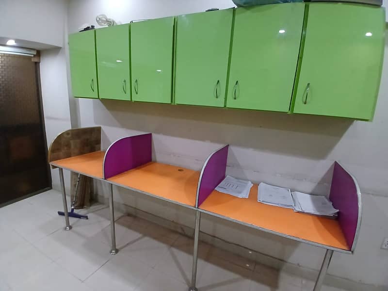 Executive Table with Storage Cabinets 1