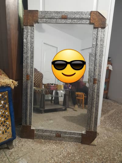 Silver frame Mirror