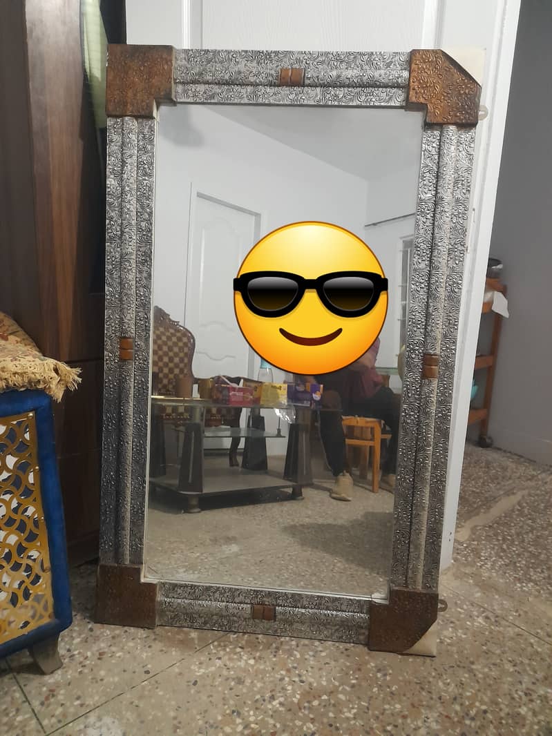 Silver frame Mirror 0