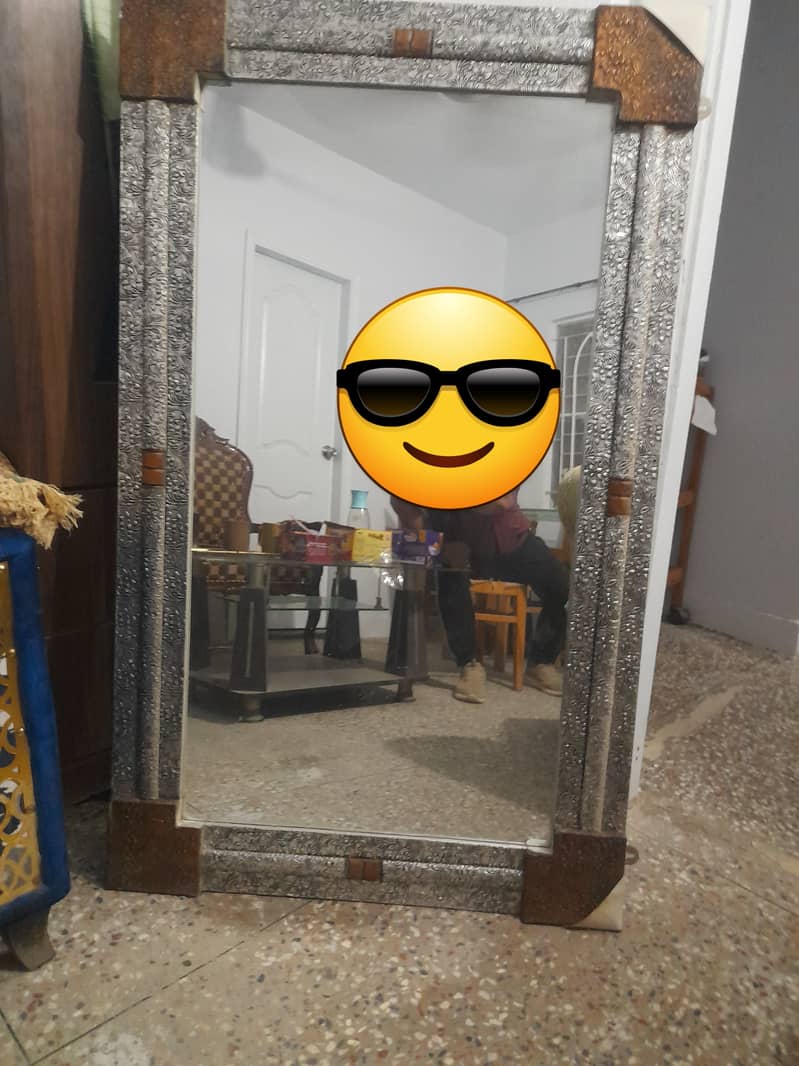 Silver frame Mirror 1