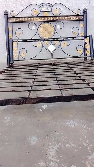 Double iron bed
