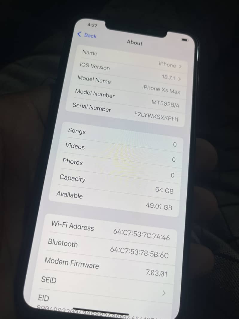 Iphone xs max 7