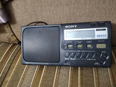 Sony ICF M50 rds radio 3band FM MW LW long battery time good sound